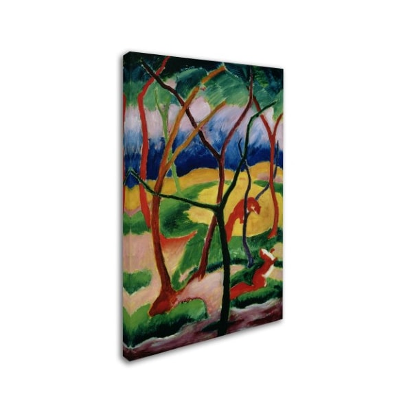 Franz Marc 'Weasels Playing 1911' Canvas Art,16x24